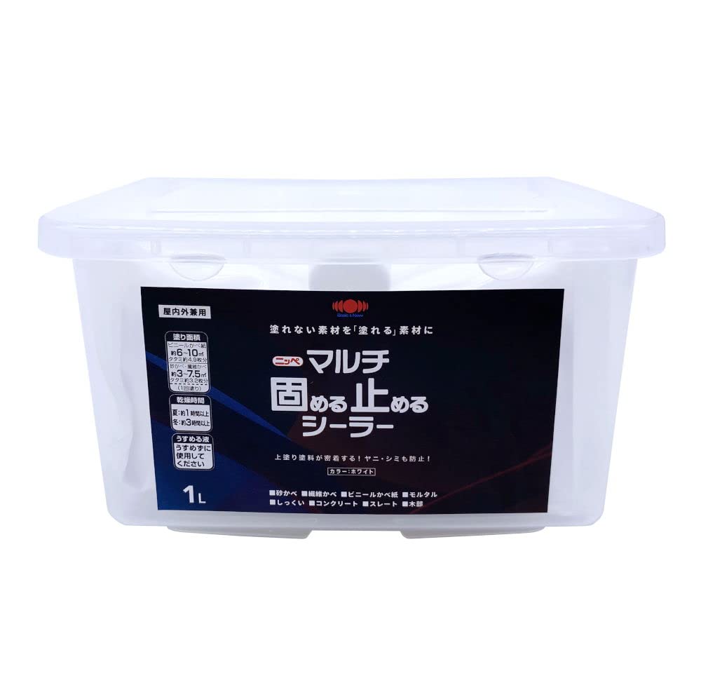 Amazon | ニッペ ペンキ 塗料 マルチ固める止めるシーラー 1L Amazon | ニッペ ペンキ 塗料 マルチ固める止めるシーラー 1L