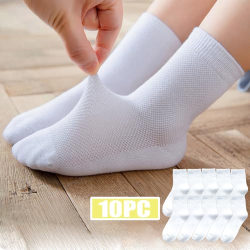 5-Pack Soft Girls Socks Crew Socks for Girls Youth Unisex Athletic Fashion Cute Warm Sock Multipacks Kids for Sports2