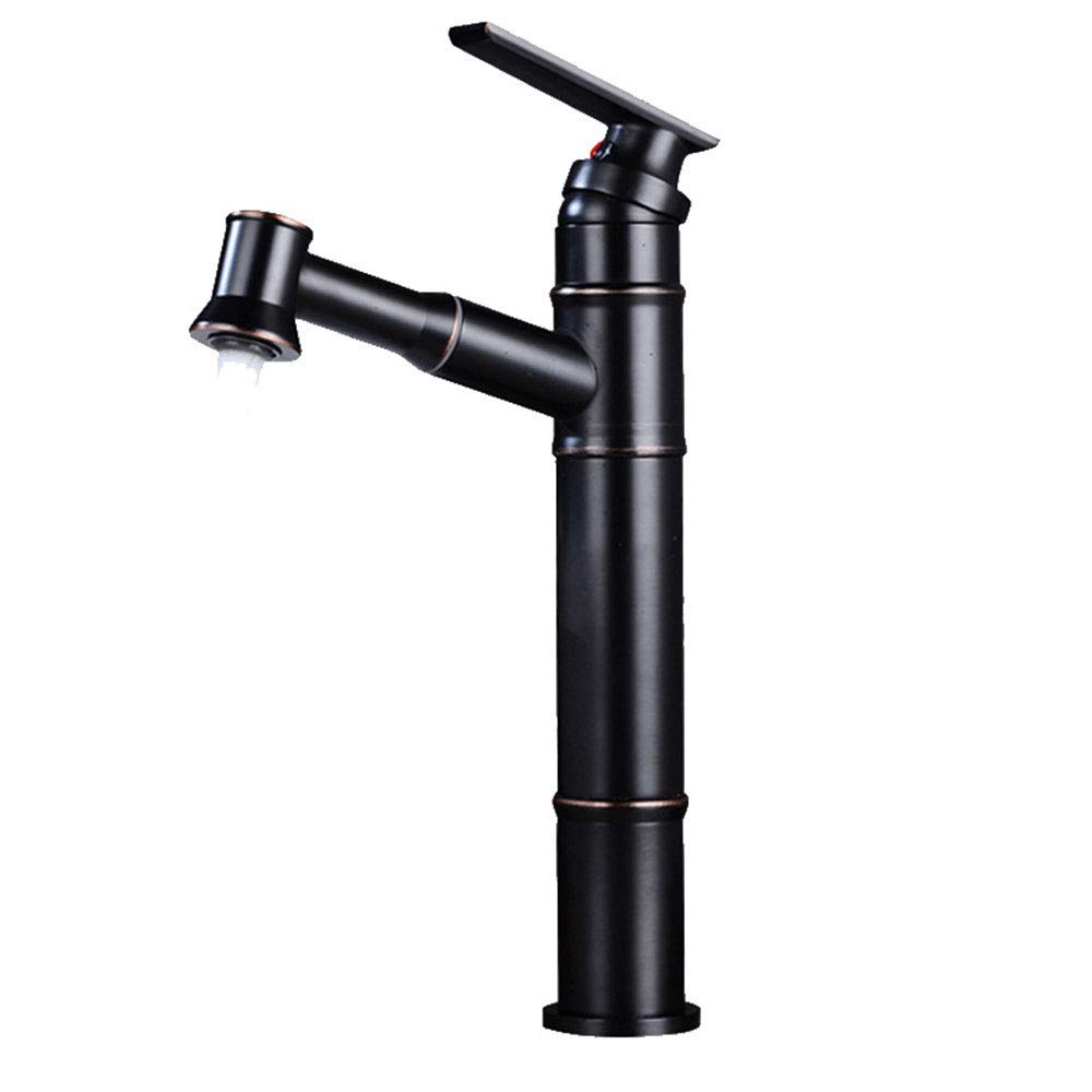 Robinet de cuisine en laiton noir moderne LWX style contemporain de haute qualit&eacute;