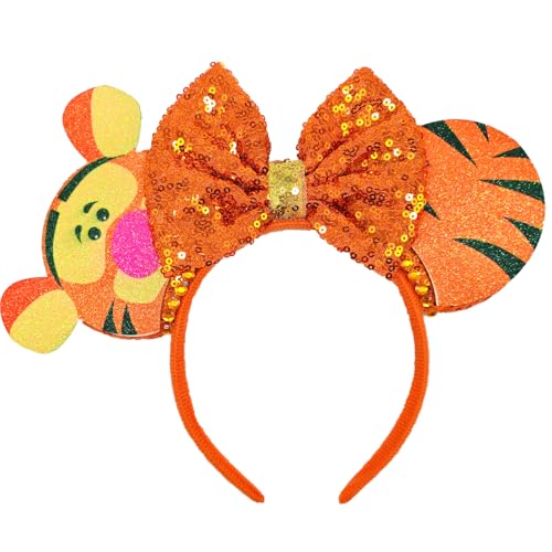 ZHENNAN Headbands for Women Cute Tiger Hairbands Birthday Decorations Halloween Hair Accessories