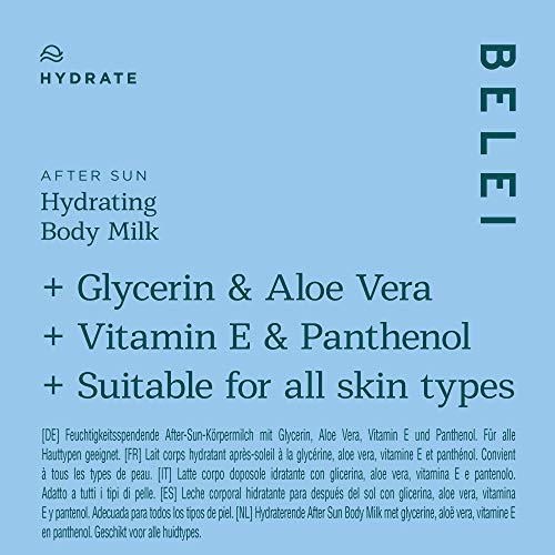 Belei - Hydraterende en herstellende aftersun bodylotion met glycerine, aloë vera, vitamine E en panthenol, 200 ml - Afbeelding 7