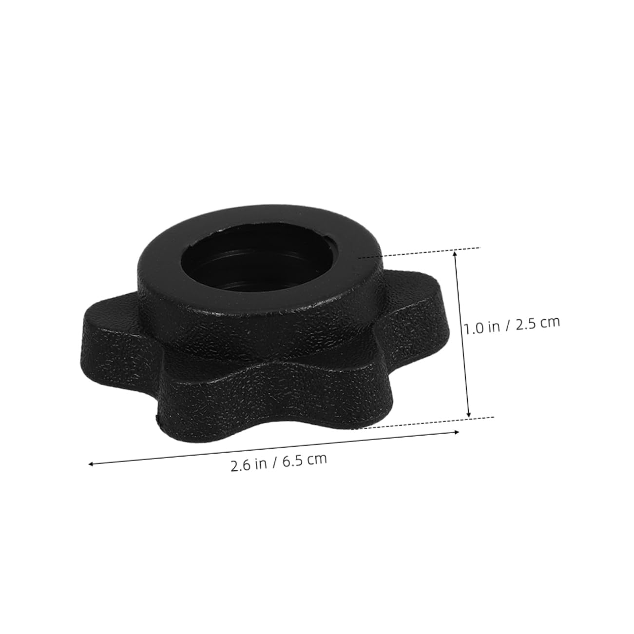 Unomor 10pcs Dumbbell Nuts Barbell Clip Locks Weight Clips for Home Gym Barbell Locking Clamps Standard Size 25mm Plastic Material