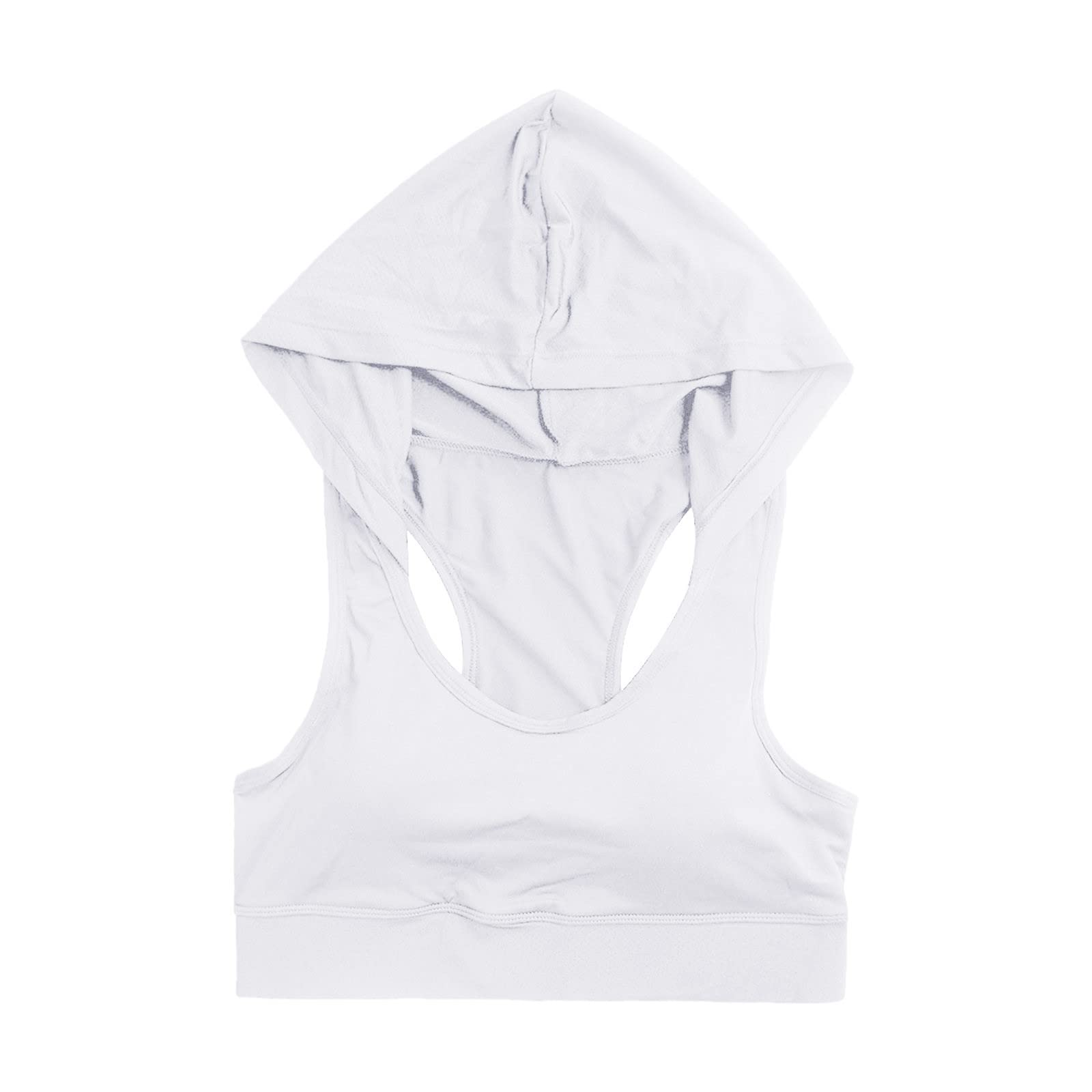 Reggiseno Sportivo Lungo da Donna Top da Yoga Ad Alto Impatto Reggiseno Incorporato Reggiseno Sportivo Crop Top Reggiseno Senza Spalline sulla Schiena, Grigio, M