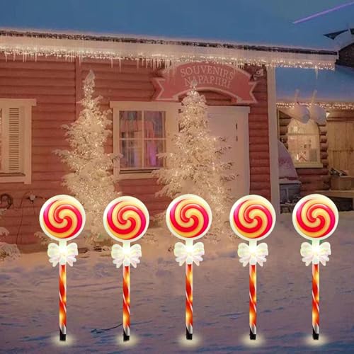 Guirlande lumineuse de Noël extérieure solaire pour décoration pelouse et jardin