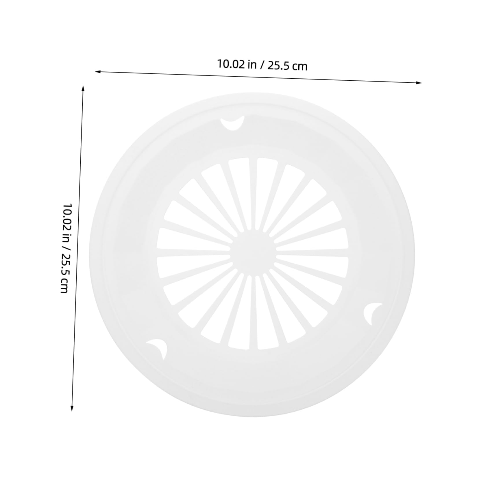 Unomor 10pcs Round Picnic Plate Holders for Outdoor Reusable Food Baskets Barbecue Tray Fruit Vegetable Baskets Multi-functional Drain