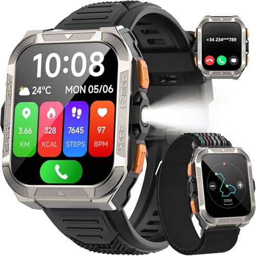 IOWODO Reloj Inteligente Hombre con GPS,1.91