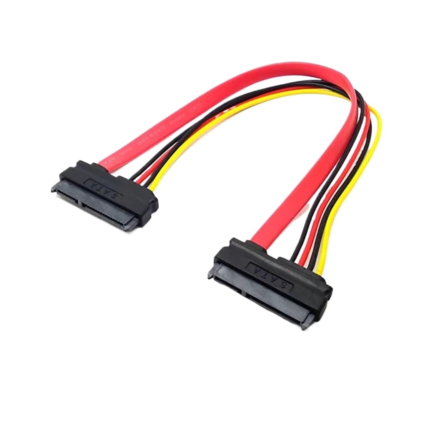 Male to Female Adapter Cable Converter 22Pin Sata with 7pin+15pin Female to Female SATA Power Data Cable 30/50cm(Female to Female50cm)