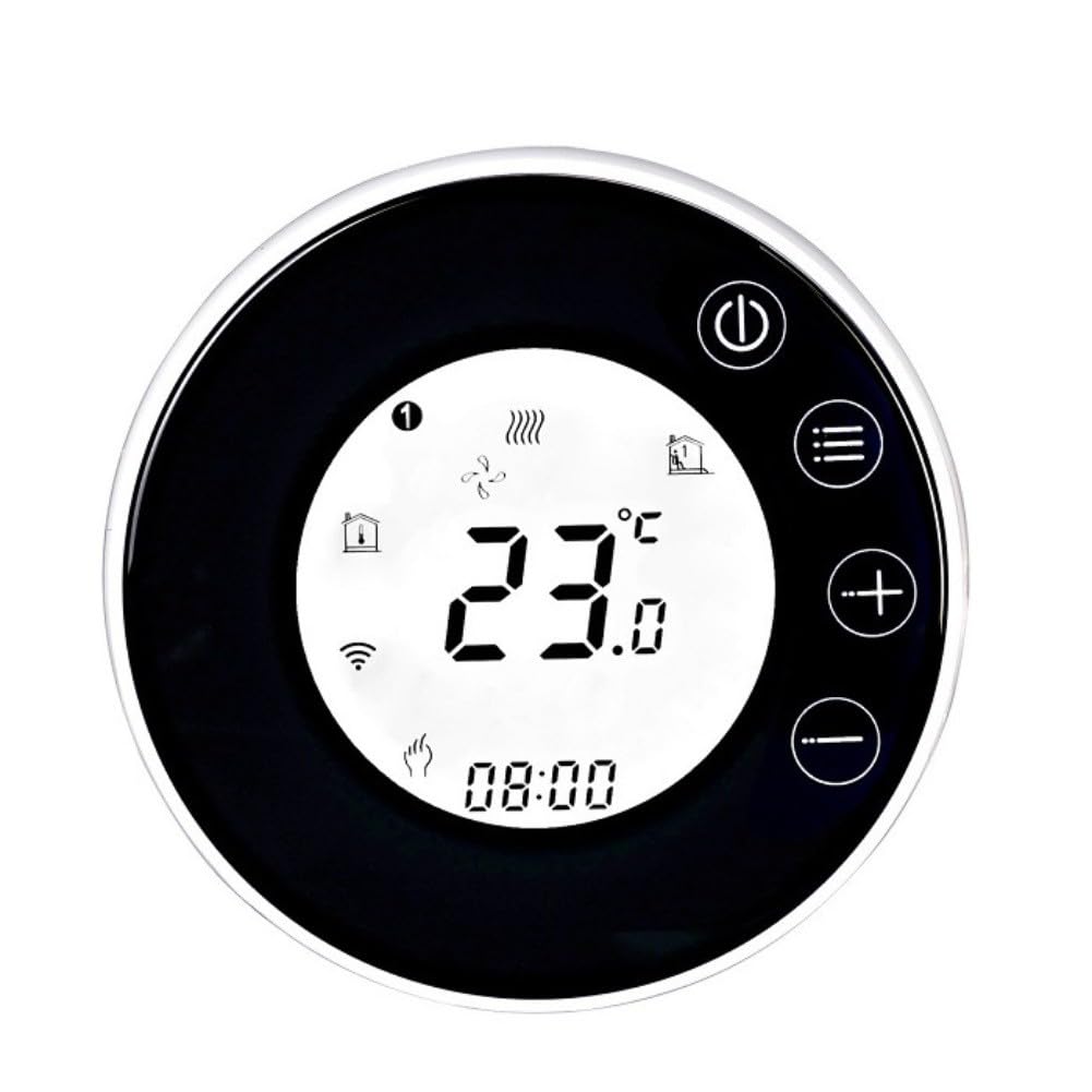 Thermostat programmable intelligent WIFI blanc pour une maison connectée et chaleureuse