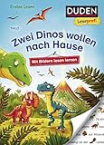 Duden Leseprofi – Mit Bildern lesen lernen: Zwei Dinos wollen nach Hause, Erstes Lesen: | Kinderbuch für Erstleser ab 4 Jahren