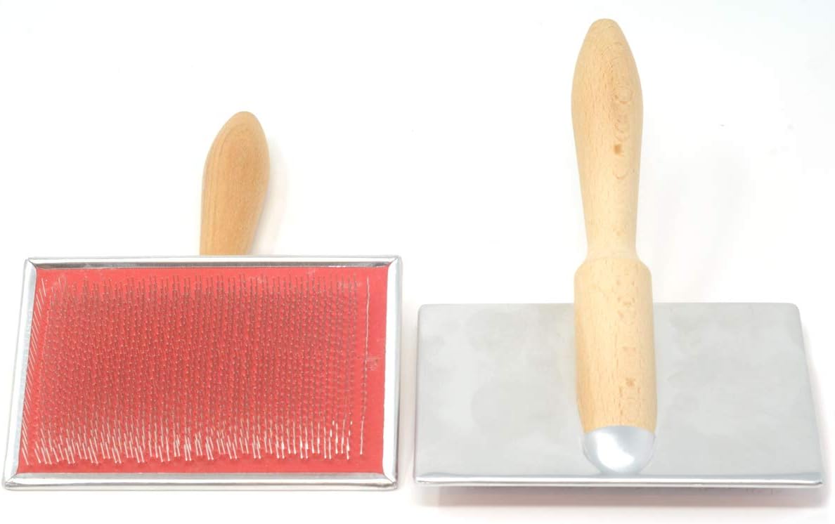 Wingham Wool Wool Carders, Pair - Fiber Art Tool - Carders - Practical - Small - All Seasons - Kid - False