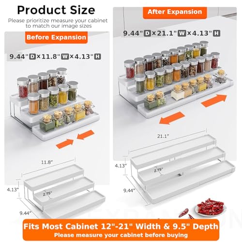 2-Pack-Expandable-Spice-Rack-Organizer-for-Cabinet-3-Tier-Adjustable-Cabinet-Spice-Organizer-Easy-Visibility-Spice-Organizer-for-Cabinet-Countertop-Cupboard-Pantry-Organization-White
