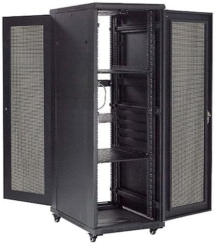 Global Industrial 37U Network Server Data Rack Enclosure Cabinet with Vented Doors, Assembled