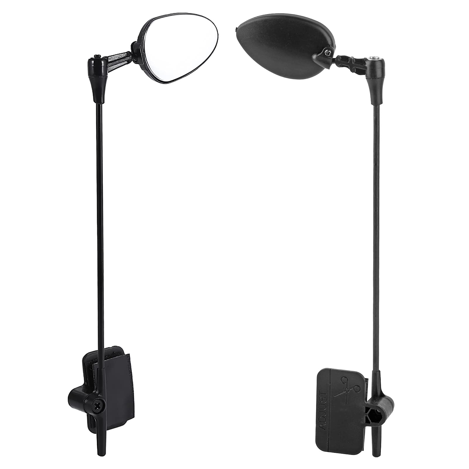 Lusterko wsteczne na kask rowerowy, lusterko rowerowe regulowany kąt kasku rowerowego z paskami na rzep, lusterko bezpieczeństwa rowerowego