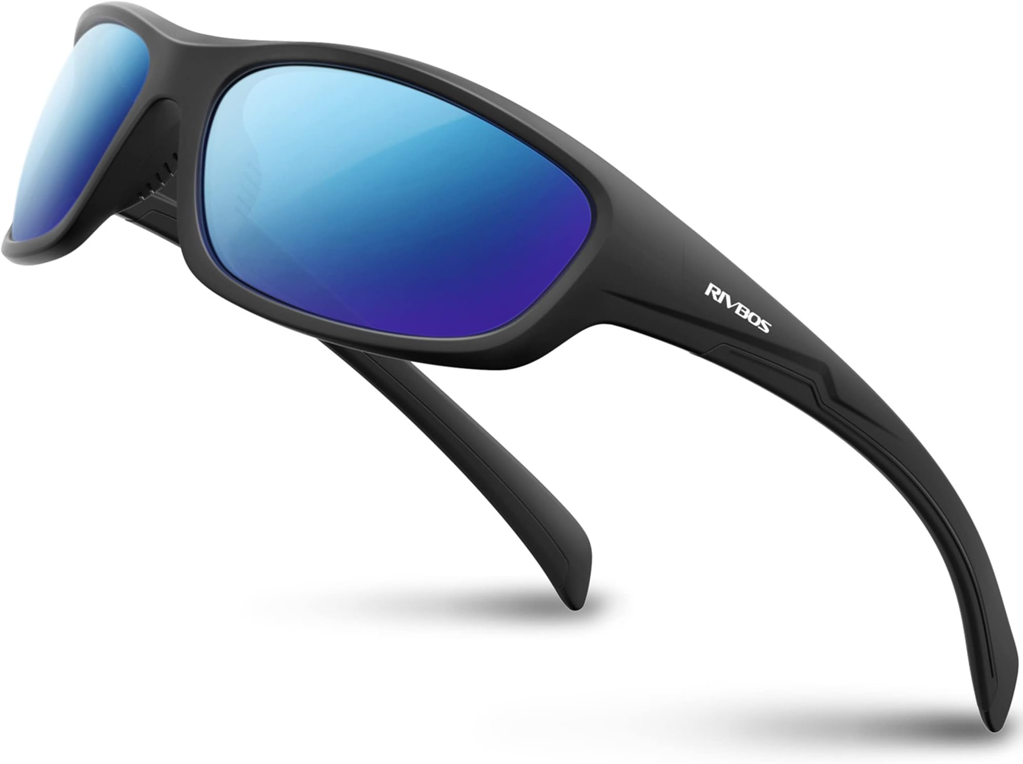 RIVBOS Polarized Sports Sunglasses Driving shades For Men TR90 Unbreakable Frame RB832