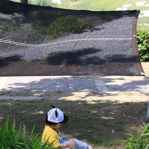 8 X10ft Black Sunblock Shade Cloth with Grommets 90% Shade Sails for Garden Lawn Flower Plant Outdoor Parking Yard Kennel Pergola Chicken Coop Plants Cover,Easier to Hang Shade Net Cover by Huixinglin - Image 4