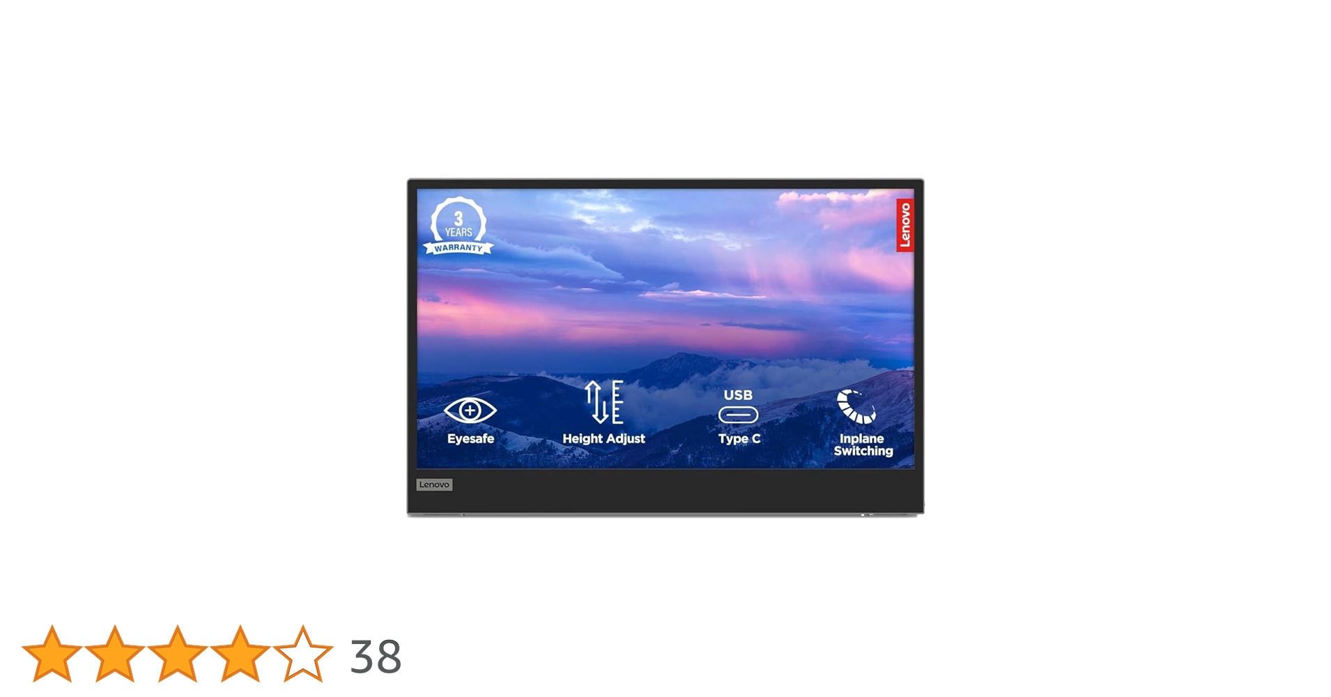 Lenovo L15 モバイルモニター LENOVO L15 Mobile Monitor - 15.6