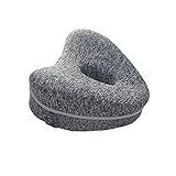 DDYURI Leg Rest Pillow - Memory Foam Effective Knee Cushion,Pregnancy Support Sciatica Relief Pillow Helps Adjust Posture -Elevated Leg Pillows for Home and Office Bamboo Charcoal Grey-YLZ