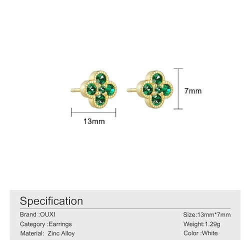 Miniatura 36 de Dainty Sterling Silver Hoop Dangle Earrings for Women, OUXi 18K Gold Plated Huggie Drop Earrings with Cubic Zirconia, Moon Star Small Hoop Earring