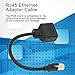 RJ45 Network 1 to 2 Port Ethernet Adapter Splitter, 1 Male to 2 Female LAN Ethernet Splitter Adapter Cable for All Networks, Homes and Offices, and All Broadband Connections