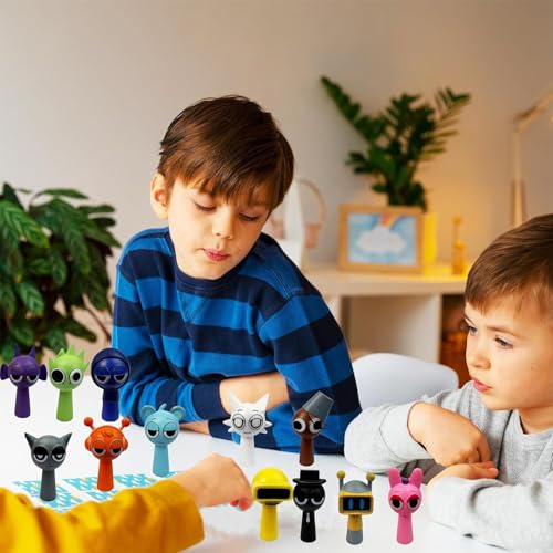 Image of CartHome 17 Pcs Toys, Funny Keychains Colorful Sprunky Plush Toy Suitable Playtime Fun Learning Activities Stress Relief Sensory Development Collectible Displays Party