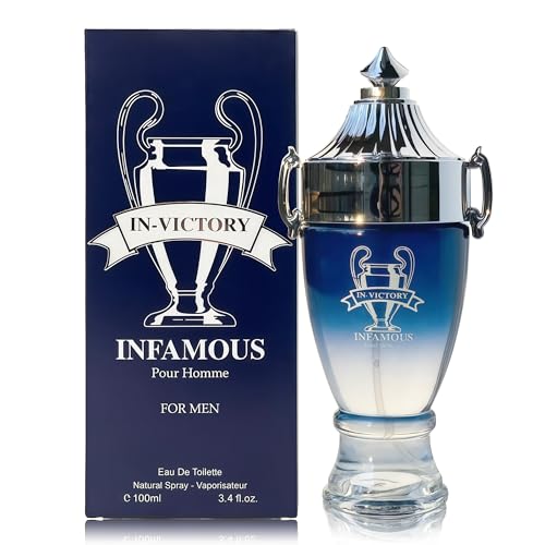 Image of Men's Cologne Victory Infamous Original Natural Spray Eau De Toilette,Long-Lasting Scent Perfume for Men Elegant Bottle - Great Holiday Gift, 3.4 Fl Oz /100 Ml