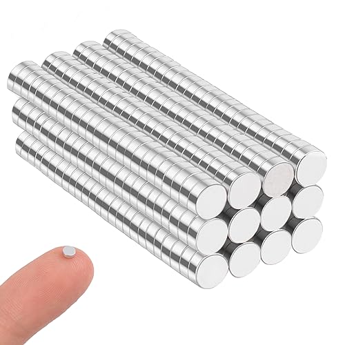 OCEUMAOA 300Piezas Imanes Neodimio Potentes Imanes Pequeños Redondos Magnet 3x1mm para Magnética Pizarra Blanca Refrigerador Foto Hogar Oficina y Escuela Mini Iman
