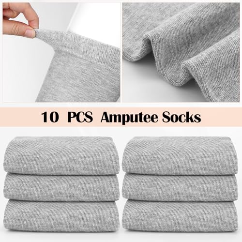Image of 10 Pcs Prosthetic Stump Shrinkers Amputee Socks Stump Shrinker Prosthetic Limb Socks for Men Women