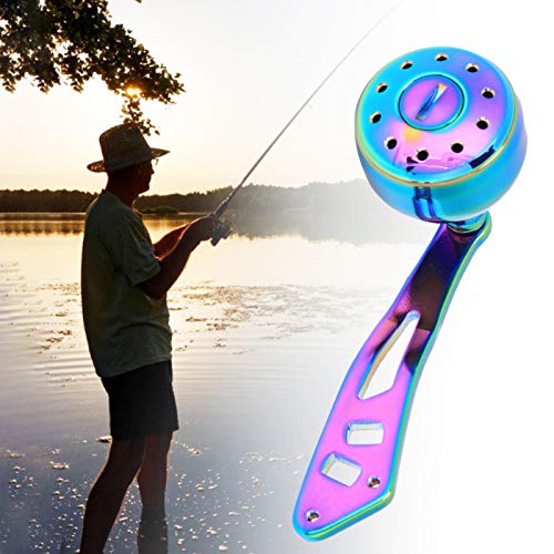 Qqmora Handle Reel Colourful Fishing Baitcasting Fishing Rocker Lever Handle Spool Set, Anti-Slip, For Fishing Baitcasting, For Strong Body Structure #TOP6
