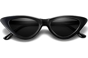 Retro Narrow Cateye Sunglasses For Women