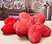 GEXUANCHEN Cute Cherry Blossom Decorative Plush Pillow for Bedroom Balcony Living Room Sofa Chair car Cushion (Pink) (17.7 * 17.7, Rose Red)