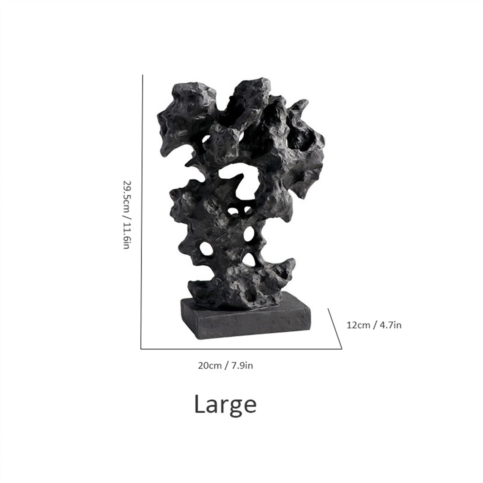 Statua Decorazione della statua del giardino roccioso di simulazione della resina Nuova decorazione della scultura di arte fatta a mano cinese Soggiorno Ornamento decorativo del desktop dell'ufficio S