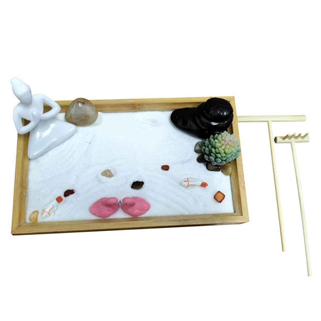 Cabilock 1 Juego Decoraciones Navideñas Zen En Miniatura Decoración para Mesa Decoración De Jardín Zen Accesorios De Jardín Jardin Zen Japones Mini Jardín De Escritorio Miniature Kits Grava