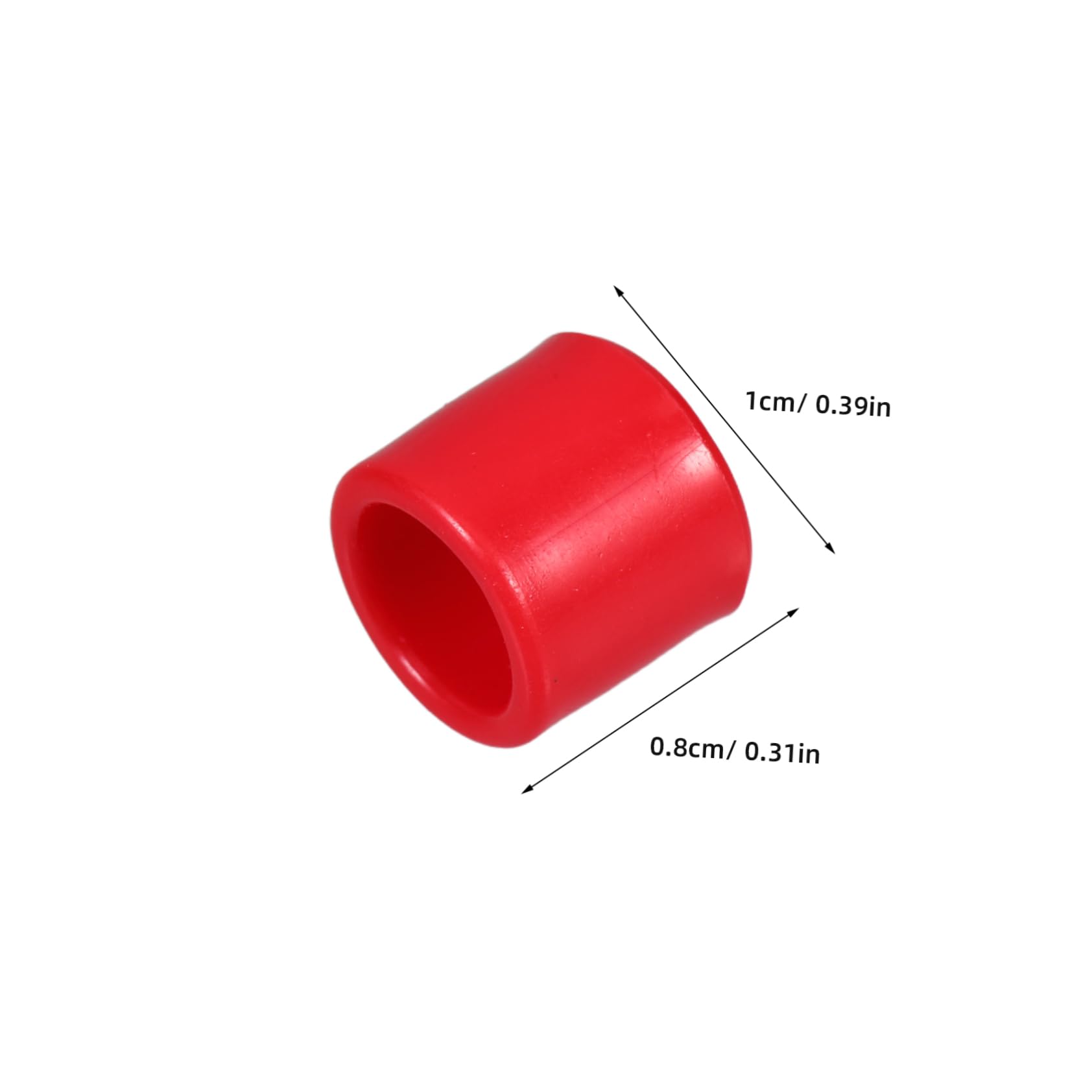 Toddmomy 8mm Blank Pigeon Leg Bands 50pcs Plastic Identification Bands for Training Pigeon Health Supplies Leg