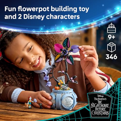 LEGO Disney Sally’s Flowerpot 43288 | Building Toys for Girls & Boys, Ages 9+, The Nightmare Before Christmas Set, Kids Bedroom Decor, 346 Pieces, Gift for Kids - image 2
