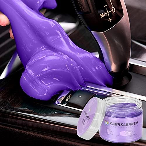Car Cleaning Gel for Car Cleaning Kit Car Slime for Cleaning Car Putty Car Cleaning Putty for Car Interior Cleaner Dust Gel Cleaner for Car Detailing Kit Car Accessories Keyboard Cleaner (Purple)