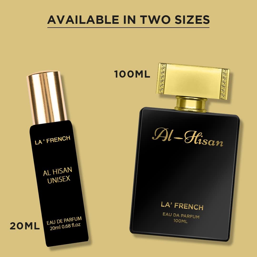 La French Oud Unisex Perfume Gift Set 4 x 20ml for Men & Women | with Adventure, Romance, Al Hisan, Oud Woody | Eau De Perfume
