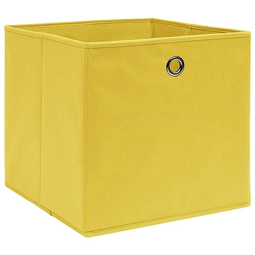 Boîte de rangement jaune pour meubles à cases : optimisez vos petits espaces - 2