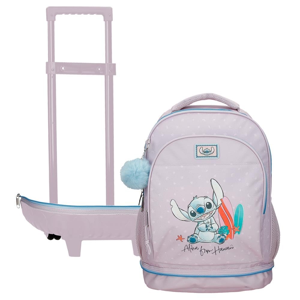 Joumma Disney from Hawaii Mochila 2 Ruedas Rosa 32x45x21 cm Poliéster 30,24L