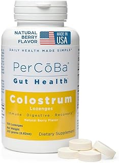 Bovine Colostrum Lozenges - 100 Count - First Milking Supplement - Improves Gut & Digestive Health - Immune Support & Workout Recovery - Made in The USA - Berry Flavored