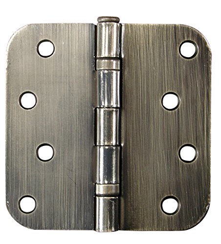 Hinge Outlet Antique Brass Door Hinges 4 Inch With 5/8 Inch Radius Ball Bearing, 2 Pack #TOP23