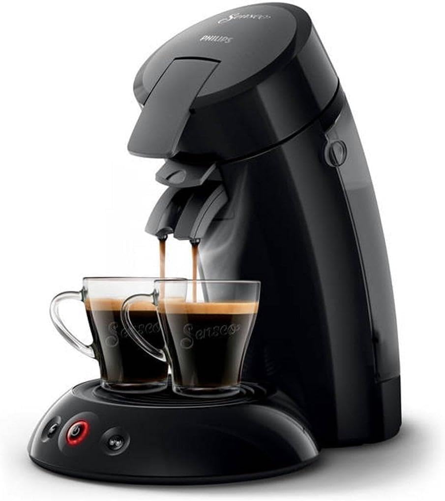 Philips Senseo Original Koffiepadmachine met Crema Plus-Technologie, Koffieboost-Technologie, Snel en Gemakkelijk, Vollere en Rijkere Smaak 1450 W, 0.7 Litre, Zwart (HD6553/67)