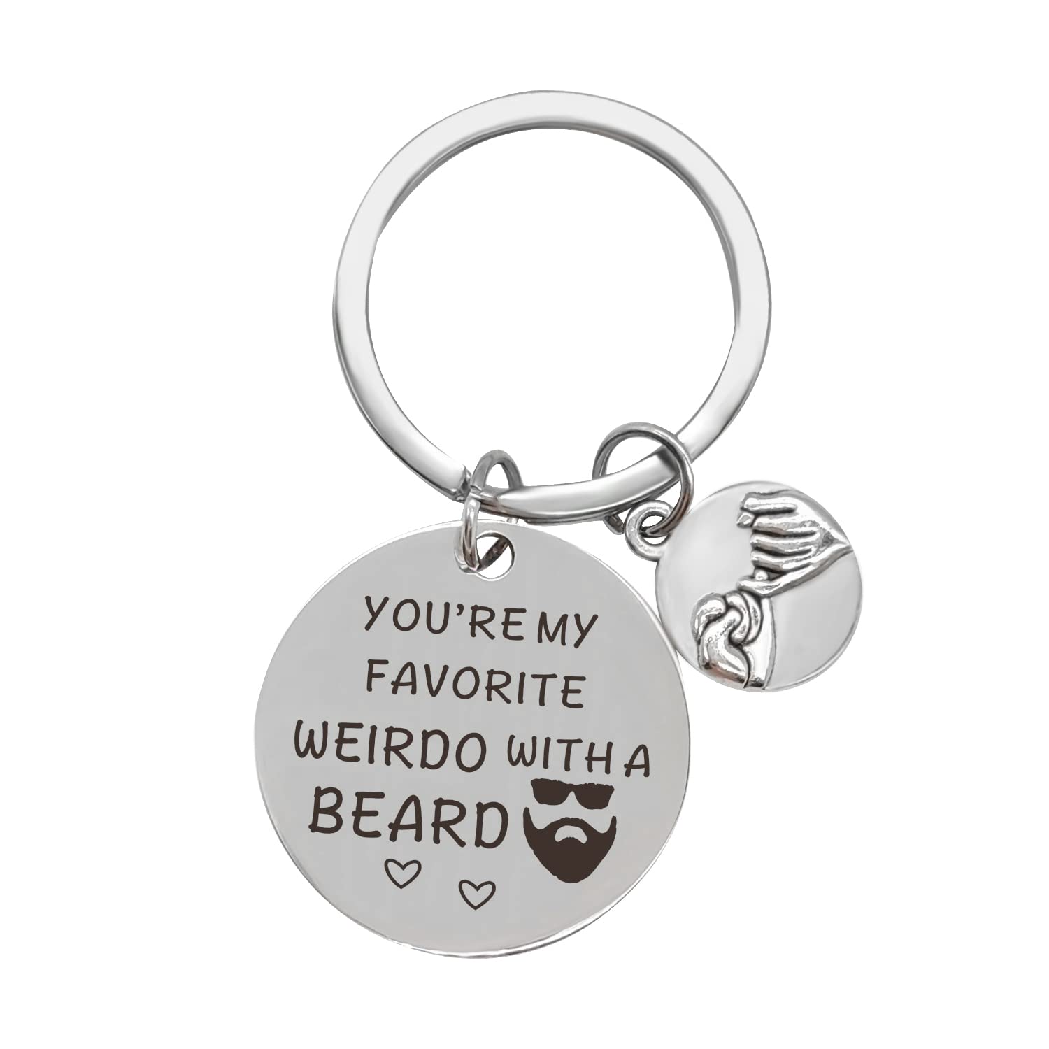 Dad Gifts Keychain,You're My Favorite Weirdo Keychain Fathers Day Keyring Daddy Birthday Gifts Keyring from Son Daughter Best Dad Ever Gifts Keychain for Dad Christmas Thanksgiving Day A4-HXYSK