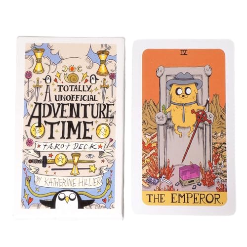 Tarocchi Deck - 78 pezzi Adventure Cards Book, English Edition Oracle Set, Illustrazione narrativa dettagliata e intuizione psicologica, funzione completa di guida di interpretazione