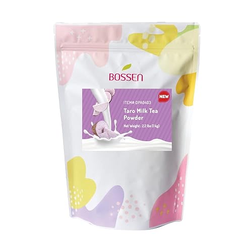 Bossen Bubble Tea - Mezcla en polvo todo en uno - Té de leche Taro - 22 libras Taro