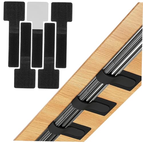 Veemoon 40 piezas sujetadores de bridas ajustables para cables con adhesivo para escritorio organizador de cables reutilizable para oficina y hogar miniatura 1