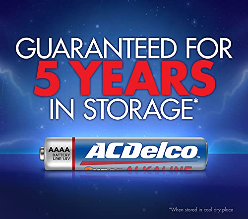 Acdelco 10-Count Aaaa Batteries, Maximum Power Super Alkaline Battery, Use For Glucose Meters And Blood Monitors, 5-Year Shelf Life #TOP3