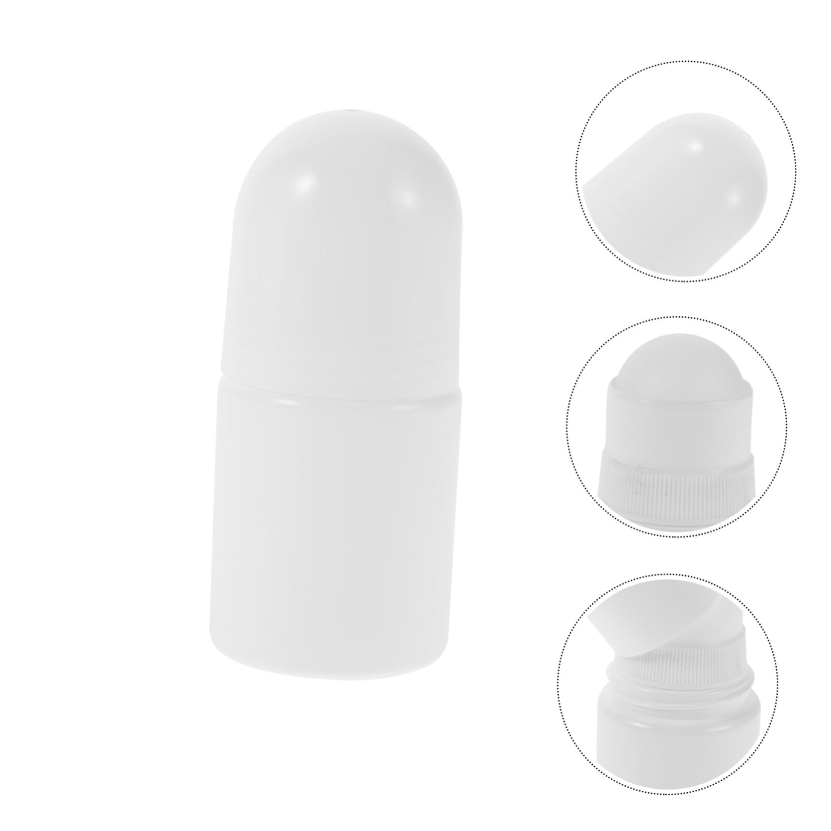30 Pezzi Bottiglia Roll On Ricaricabile in Plastica da 50ml per Oli Essenziali e Cosmetici, Resistente Agli Urti Dispenser a Sfera per Viaggio e Aromaterapia