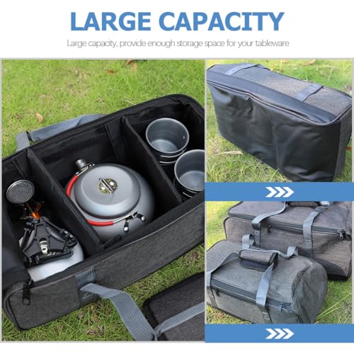 Sac de rangement portable étanche avec compartiments de cuisine pour ustensiles de barbecue - 3