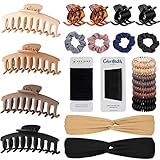 80 Pcs Hair Accessories with Hair Claw Clips, Spiral Hair Ties, Scrunchies, Headbands for Womens,...