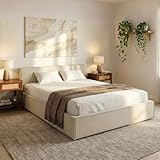 Lit double 160×200 cm (Queen size) : un format généreux et confortable, idéal pour une chambre parentale ou une suite, tout en conservant une silhouette sobre et élégante.